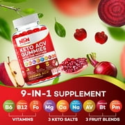 Nutri Nation Keto ACV Gummies with BHB Salts 1000mg, 5 Bottles (300 Count)