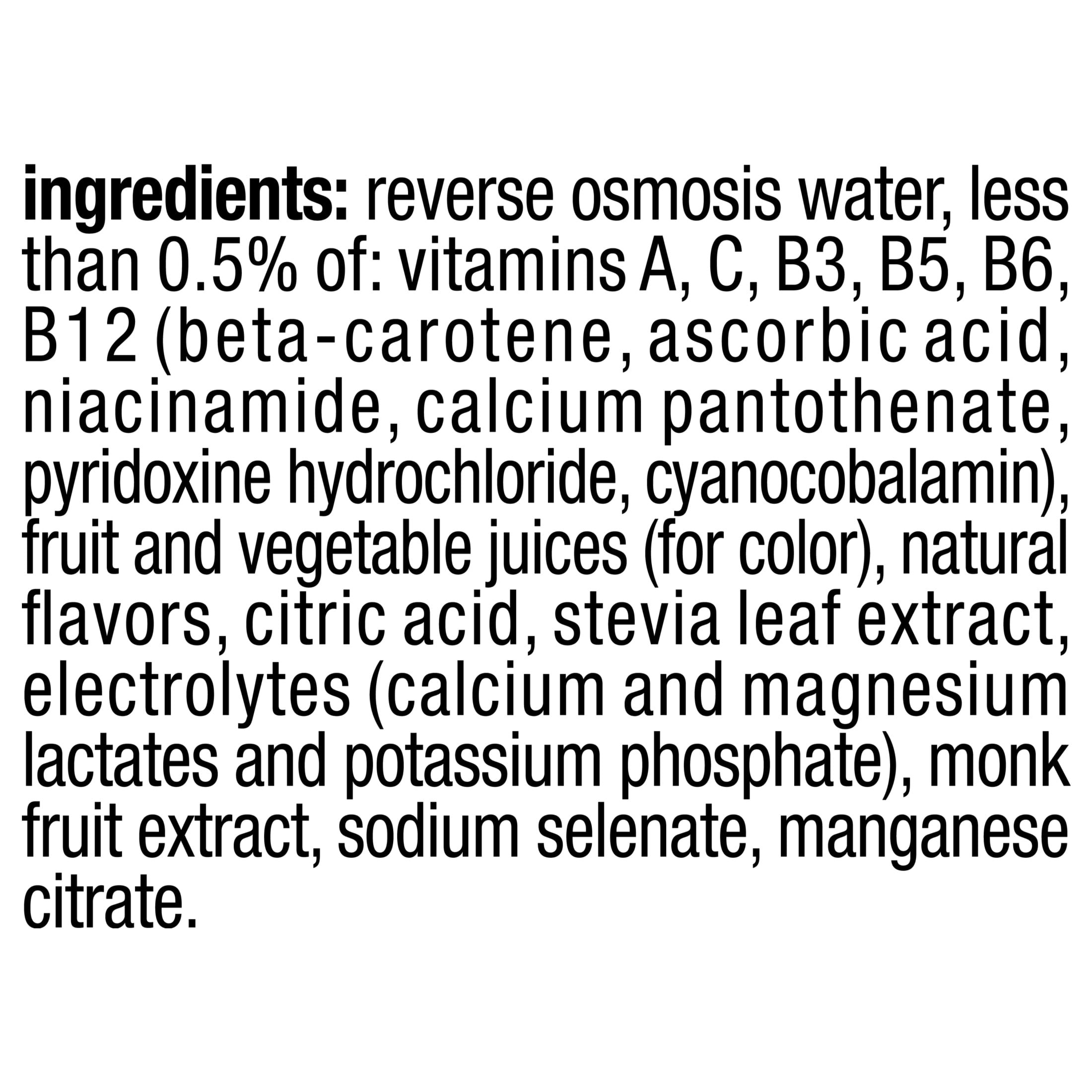 vitaminwater XXX Zero Sugar Acai-Blueberry-Pomegranate Water Beverage Bottles, 20 fl oz, 12 Pack
