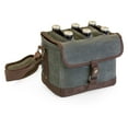 thumbnail image 6 of Legacy By Picnic Time Beer Caddy Cooler Tote with Bottle Opener, 6-Pack Beer Gift Bag, Khaki Green with Brown Accents, 6 of 8