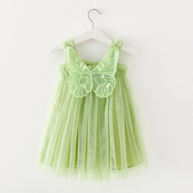 LEEy-world Vêtements pour Bébé Fille, Robe à Nœud pour Bébé, Robe Princesse à Rayures Mignonnes, Vert