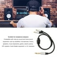 thumbnail image 3 of Dual  Female To 6.35mm Male Cable, Black 19.7in Gold Plated Plug Socket Dual  Y Splitter Cable Prevent Interference  for Headphone Adapter, 3 of 7