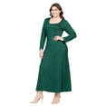 thumbnail image 5 of Plus Size Long Sleeve A Line Maxi Dress, 5 of 9