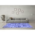 thumbnail image 3 of Ahgly Company Indoor Rectangle Patchwork Blue Transitional Area Rugs, 2' x 4', 3 of 4