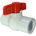 thumbnail image 4 of Schedule 40 PVC Ball Valve 3/4″ – Slip x Slip, Red T-Handle Shut-Off Valve for Irrigation & Cold Water, 2 Pack, 4 of 6