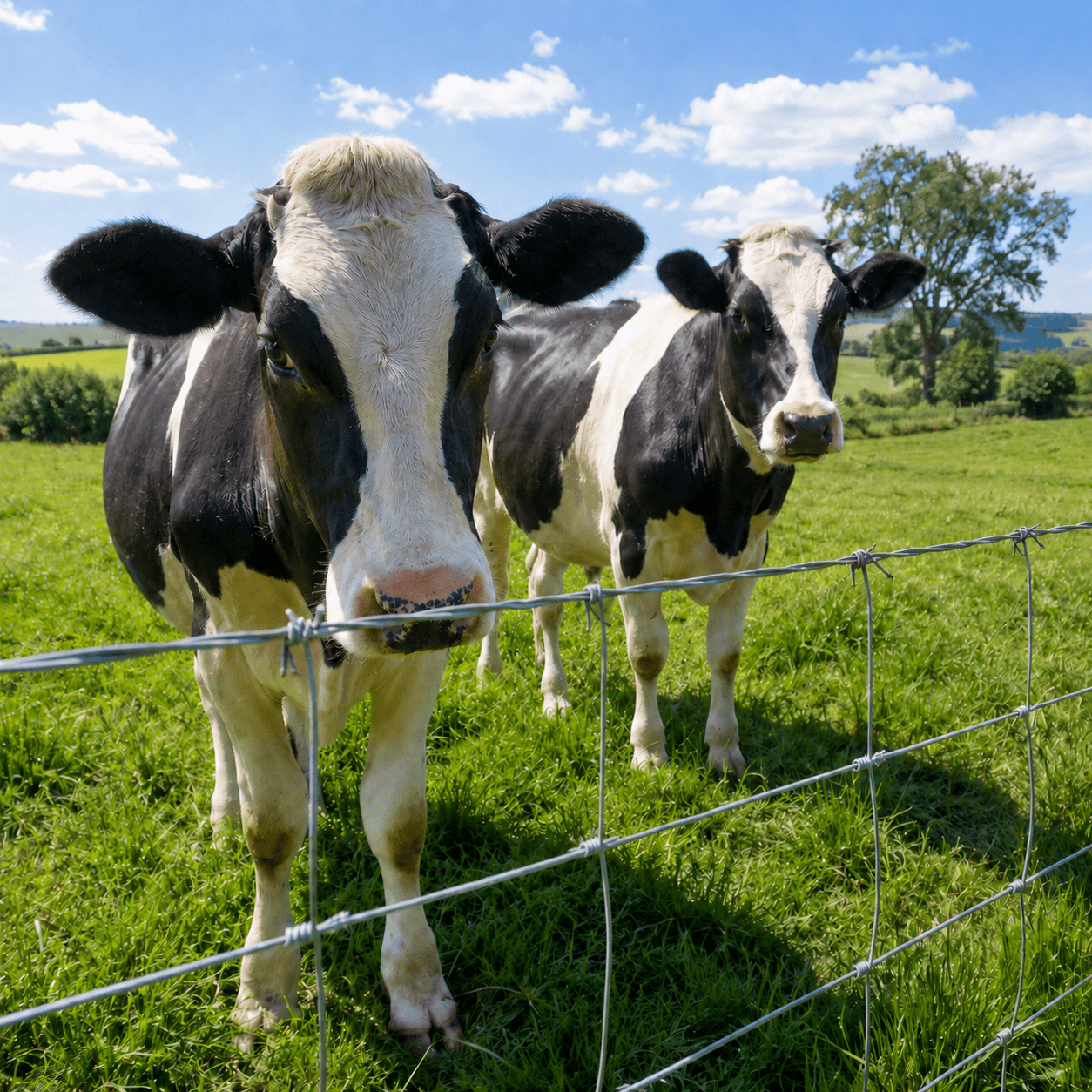 Heavy-Duty Galvanized Farm Fence 15-Gauge 330 ft Gradient Mesh for Goats Hogs Deer Sheep Livestock