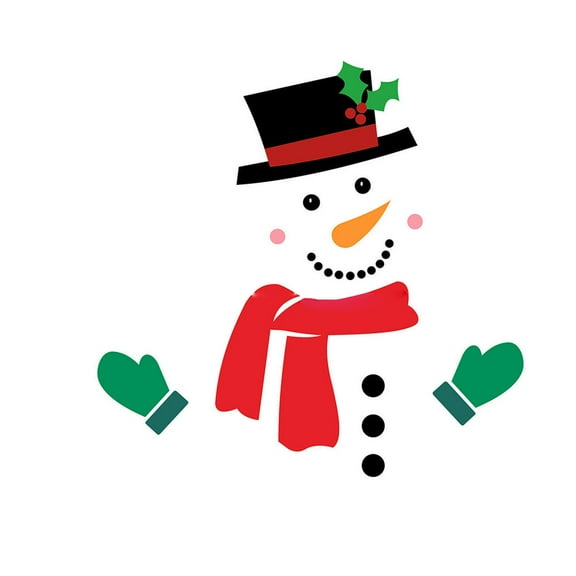 Lilixerw Christmas Refrigerator Sticker,Snowman Snowflake Fridge Magnetic Sticker for Xmas Winter Metal Door Car Decor,Party Supplies