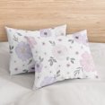 thumbnail image 6 of Sweet Jojo Designs Watercolor Floral Purple Pink Grey Queen Duvet Cover Bedding Set 3 Piece Set, 6 of 6