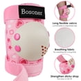 thumbnail image 4 of BOSONER Kids/Youth Knee Pads Elbow Pads Wrist Guards Set for 3-15 Years, Child Protective Gear Set for Roller Skates, Cycling, BMX Bike, Skateboard, Inline Skating, Scooter Riding Sports, 4 of 7