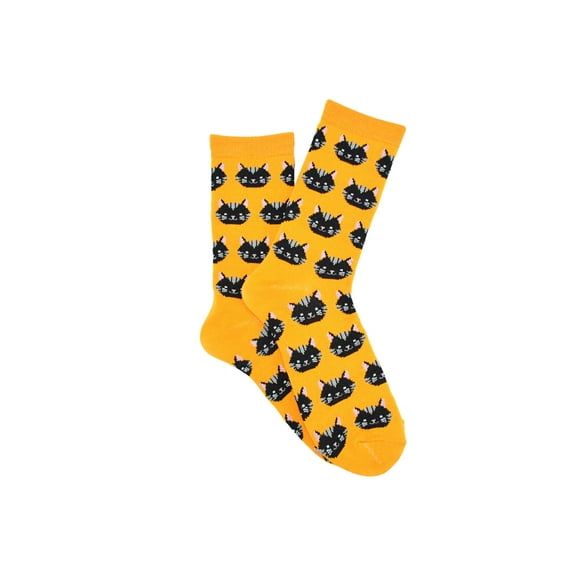 Everything Legwear Cat Halloween Crew Sock