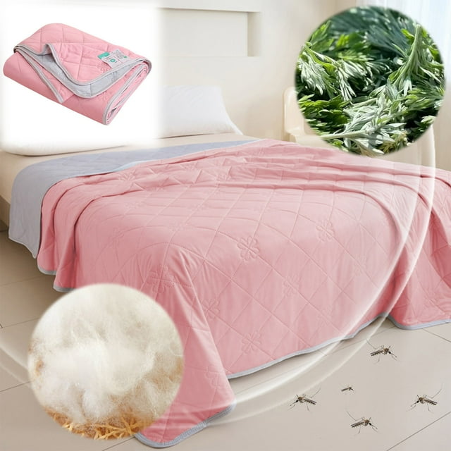 Home Textile Products Summer Ice & Mugwort Air Conditioning Quilt | Ice Themed Lightweight Summer Blanket | Machine Washable | Single & Double Sizes