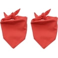 thumbnail image 1 of 2 Pack Bandana Uni pour Chien Foulard en Coton Réversible Rouge pour Grands Chiens, 1 of 4