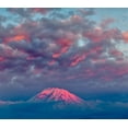 thumbnail image 2 of Jones, Adam 17x15 Gold Ornate Wood Framed with Double Matting Museum Art Print Titled - Mt Rainier at sunset-Washington State, 2 of 4
