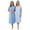 Sky Blue Butterfly, variant on Plus Size 2-Pack Bib Gown