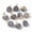 Grey Agate, variant on MATROOY 10pcs Gemstone Charms Polygon Crystal Stone Pendents 12x10mm with Golden Loop-Grey Agate