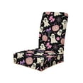 thumbnail image 2 of Stretch Halloween Chair Cover - Spooky Print Elastic Seat Slipcover Universal Fit Dining Office Chair Protector Washable Decor(Black), 2 of 6
