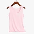 thumbnail image 4 of Pincandy Women's 3 Piece Solid Color Pajama Set with U Neck Sleeveless Tank Top and Undershirt Soft Cozy Loungewear Ideal for Nighttime Relaxation, 4 of 5