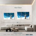 thumbnail image 4 of Elephant Stock Coral Reef Tree Wall Art - Horizontal Multi Panel Canvas - Living Room Wall Decor - Floral And Botanical Multi Panel - White And Turquoise Decor By Ashvin Harrison - 74" x 48", 4 of 8