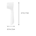 thumbnail image 2 of WHAMVOX 18Pcs Transparent Simple Design Portable Toothbrush Covers for Daily Use and Business Trips 2.8x0.9in, 2 of 6