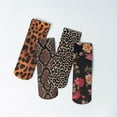 thumbnail image 4 of Stylish Flower Patterned Short Ankle Socks for Women High Stretch Nylon Fabric Thin Silk Hosiery Socks, 4 of 8