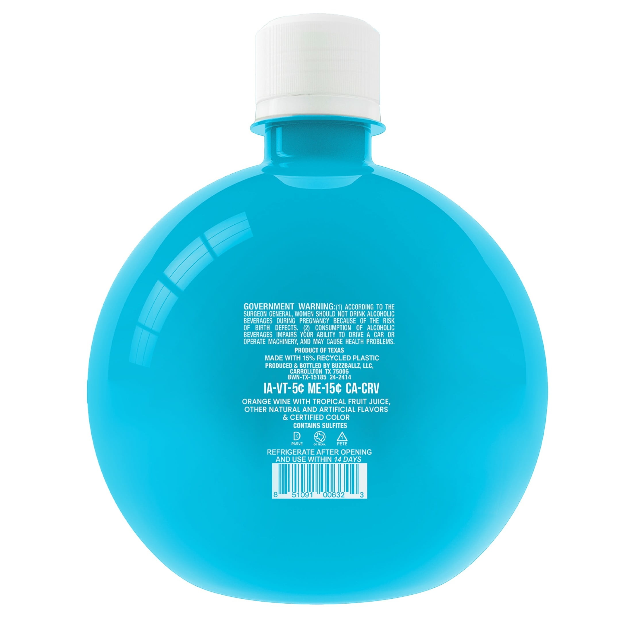BuzzBallz Biggies Berry Cherry Limeade 1.5L Bottle, ABV 15%