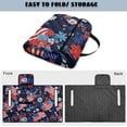 thumbnail image 5 of COEQINE US Flag Golf Cart Seat Towel Quilted Protective Cover with Carrying Handle, Universal Fit with Front Pockets, Fits for Most 2 Seats Club Car Patriotic Decor, American Flag Flower Heart, 5 of 8