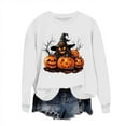 thumbnail image 2 of Womens Sweatshirts Plus Size Halloween Printed Long-sleeved Round-neck Loose Casual Sweatshirt,Tops for Women, 2 of 6