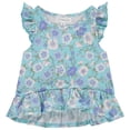 thumbnail image 2 of BTween 4-Pack Girls' Tops, Tees & Blouses - Short Sleeve Tshirts, Ruffle Top, Off Shoulder Shirt, Floral/Heart/10-12, 2 of 5