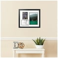 thumbnail image 2 of ArtToFrames Collage Photo Picture Frame with 1 - 8x12 and 2 - 5x7" Openings, Framed in Black with Fabric White and Black Mats (CDM-3926-224), 2 of 8