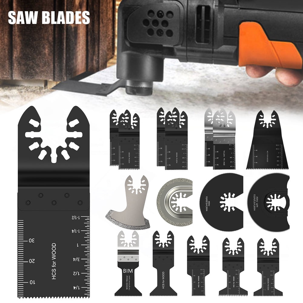 WellCut 4pcs Oscillating Multitool Saw Blade Set For Dewalt Makita Bosch Tools 