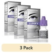 (3 pack) LUMIFY Eye Drops for Redness Relief and Whiter and Brighter Looking Eyes, .08 fl oz (2.5 ml)