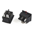 thumbnail image 2 of Interruptor Basculante Kuymtek 2 Niveles 4 Pines 10A AC125-250V Rojo, 2 of 9