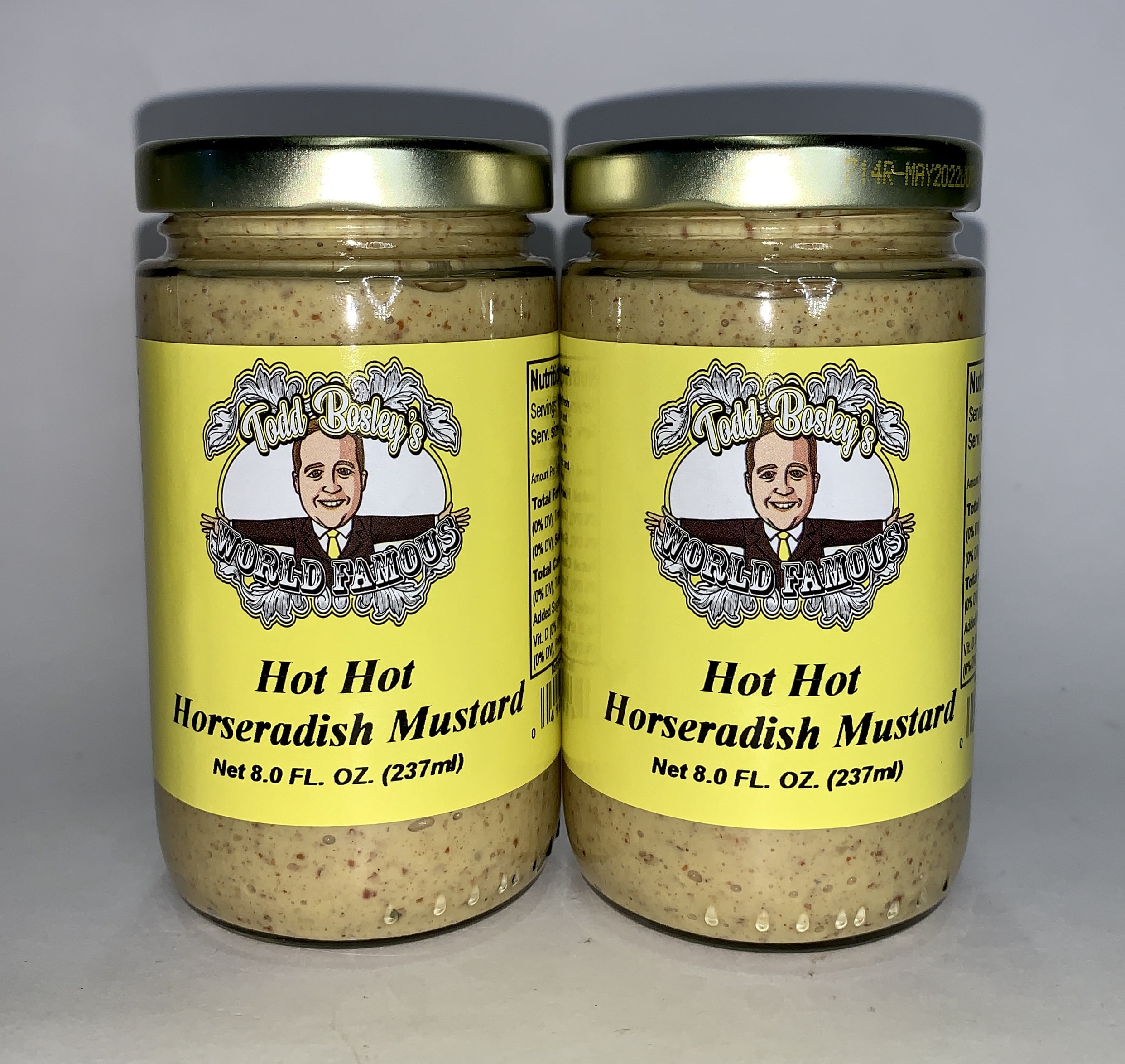 Todd Bosley's World Famous Hot Hot Horseradish Mustard (2 Pack
