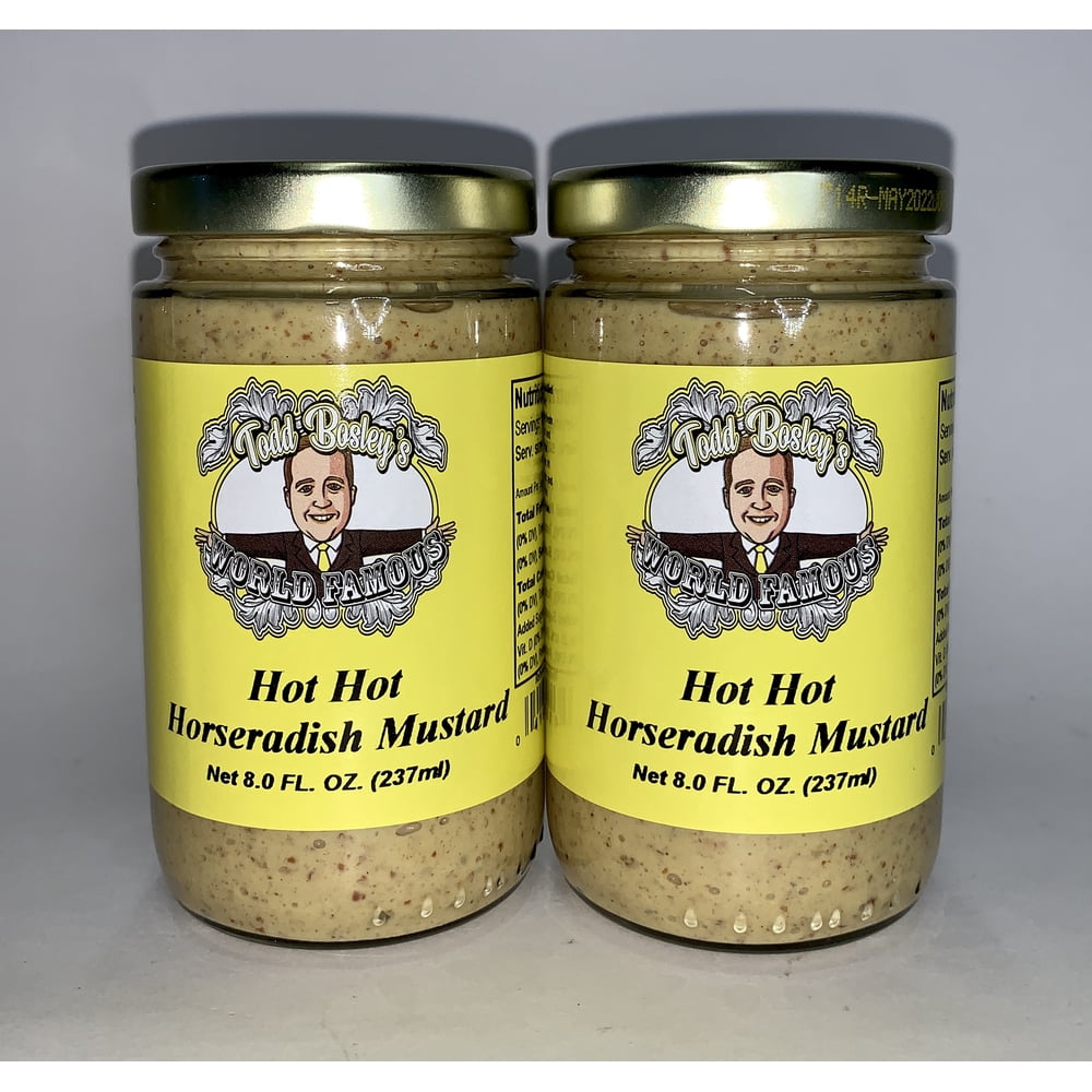 Todd Bosley's World Famous Hot Hot Horseradish Mustard (2 Pack