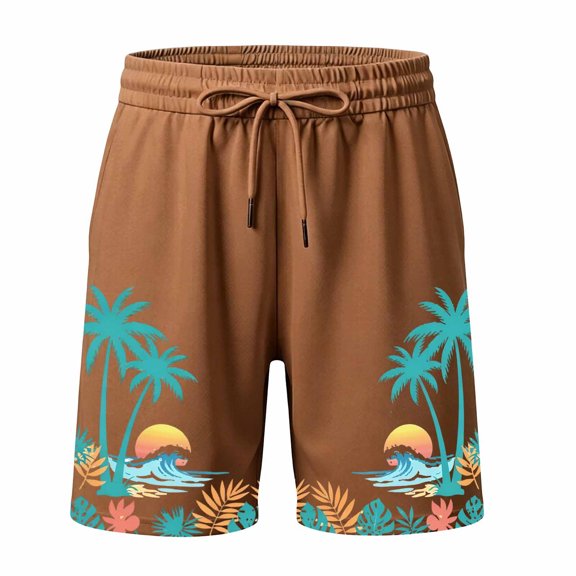Bobifish Big Boys Beach Shorts Graphic Adjustable Waist Loose Trunks Seaside Holiday Vacation Children Boys Shorts