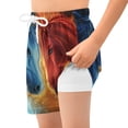 thumbnail image 4 of joogoo Two Cool Horses Boys Swim Trunks Beach Swimsuit Shorts Boxer 7Y, 4 of 8