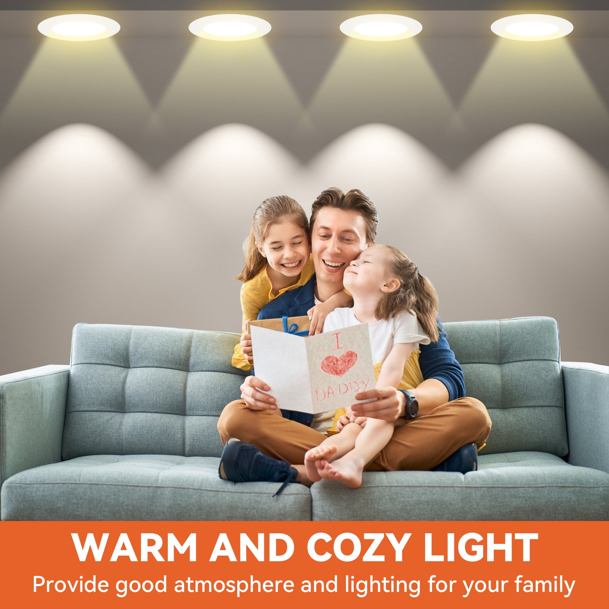 DAYBETTER 12 Pack BR30 Led Bulbs 65W Equivalent, Dimmable Indoor Flood Lights Bulb, E26 Base, 2700K Soft White, 9W, 800 LM, Recessed Lighting Bulb for Ceiling, Recessed Can, Living Room and Kitchen