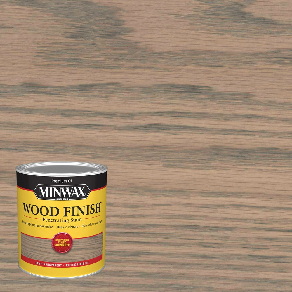 Minwax Wood Finish, Penetrating Stain, Rustic Beige, 1 Quart - Walmart ...