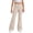0_@Beige292, variant on Kiijoy Girls School Uniform Flare Pants Pull-On Stretch Twill Trousers, Sizes 5-16