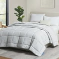 thumbnail image 5 of Nestl Oversized King Comforter, Down Alternative Bedding Duvet Insert, Light Gray, 5 of 10