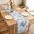 thumbnail image 3 of Ocean Crab Table Runner - 108 Inch Long, Kitchen Dining Table Runner Dresser Scarves, Summer Coastal Coral Flower Shells Farmhouse Decor for Coffee Tables Wedding Party Banquet, 3 of 8