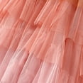 thumbnail image 4 of Tiqkatyck Womens Fashion Skirts for Women Clearance, Women's Tulle Skirt Ruffle Layered Mesh A Line Tiered Tutu Prom Wedding Long Womens Skirts, Long Skirts for Women Orange, 4 of 6