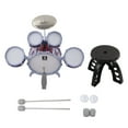 thumbnail image 3 of Children Drum Set, Uniform Vibration Kids Jazz Drum Set Different Thickness  For Music Learning, 3 of 8