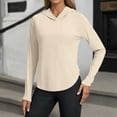thumbnail image 2 of Women's Sport T-Shirt Solid Color Quick-Dry Yoga Running Sun Protection Casual Tee, 2 of 5