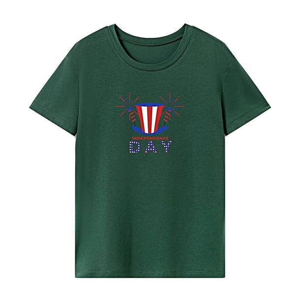 Camiseta de verano para mujer, elegante, transpirable, cuello redondo, para vacaciones y desplazamientos XL