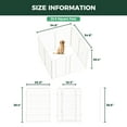 thumbnail image 2 of FXW Homeplus Unleashed Indoor Dog Playpen - Stress-Free and Safe Play, Heavy Duty 40 Inch 8 Panels Dog Pen for Medium and Large Dogs, White│Patented, 2 of 6