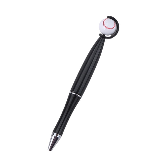 lhwanj Novelty Baseball Shaped Spinning Ballpoint Pen with Stress Relief Rotating Action for Desk Toy and Gift - 1 PC