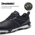 thumbnail image 5 of Yunkctuk Mens Non-slip Golf Shoes, Men's Fixed Spikeless Sole Walking Shoes, Waterproof Outdoor Shoes., 5 of 7
