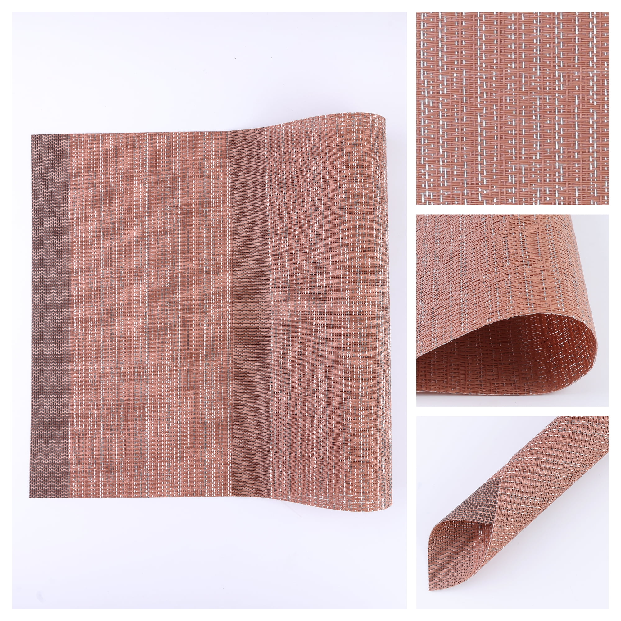 Unique Bargains Set of 8 Washable Placemats for Kitchen Dining Table Decor Coffee