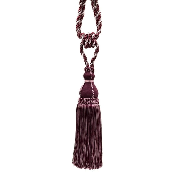Noblesse Coll. Large Elegant Curtain & Drapery Tassel Tieback, Tassel Length 12", 30" Spread # TBH15, Luscious Lavenders #2927 (Lavender Purple, Dark Purple, Light Purple) Sold Individually