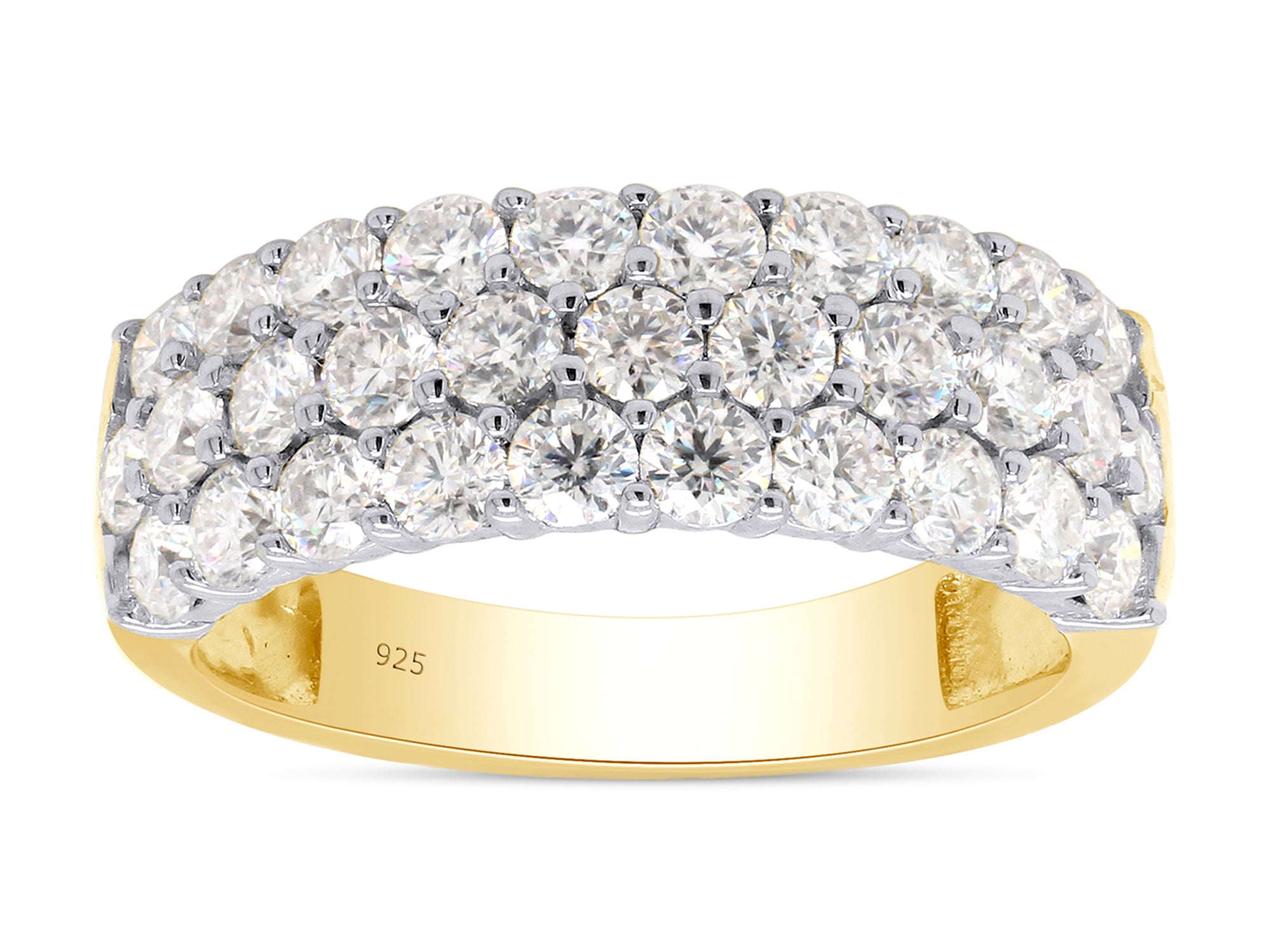2.00 Carat G-H Diamond Fancy Eternity Engagement Wedding Anniversary Bridal Ring 14K Yellow Gold 